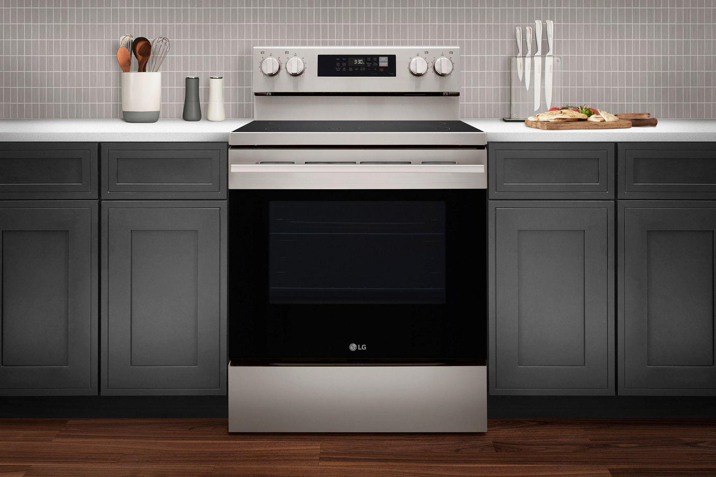 6.3 cu. ft. Smart Wi-Fi Enabled ProBake Convection® Electric Range with Air Fry & EasyClean®