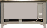 Majestic II 60 Inch Dual Fuel Natural Gas Freestanding Range in Blue Grey with Chrome Trim