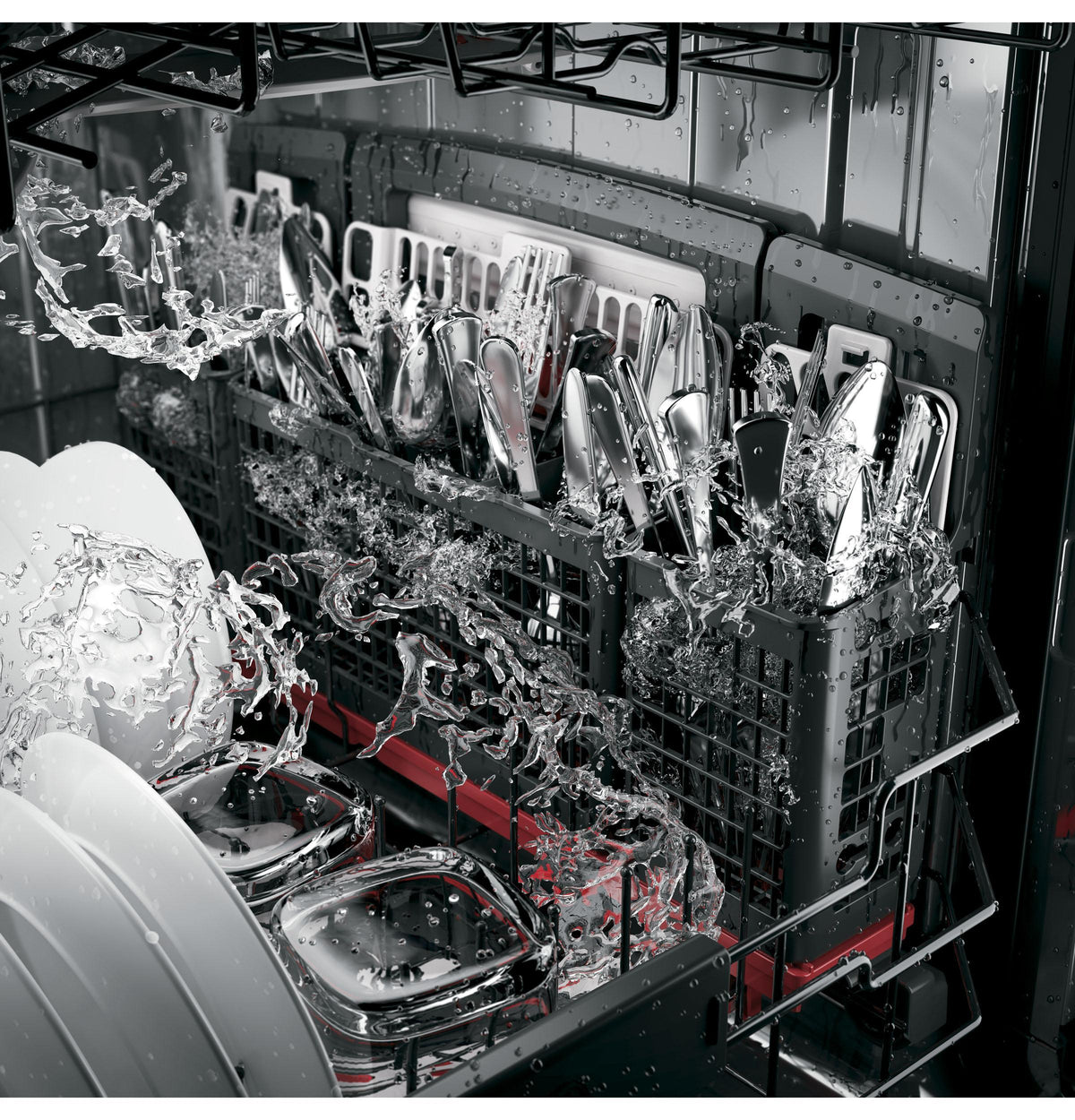 GE Profile™ Stainless Steel Interior Dishwasher with Hidden Controls