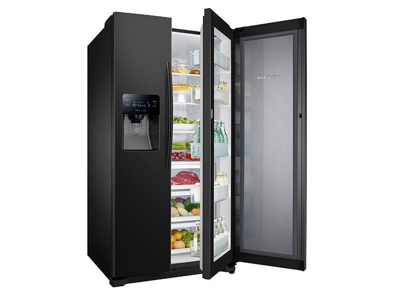 24.7 cu. ft. Side-by-Side Food ShowCase Refrigerator with Metal Cooling