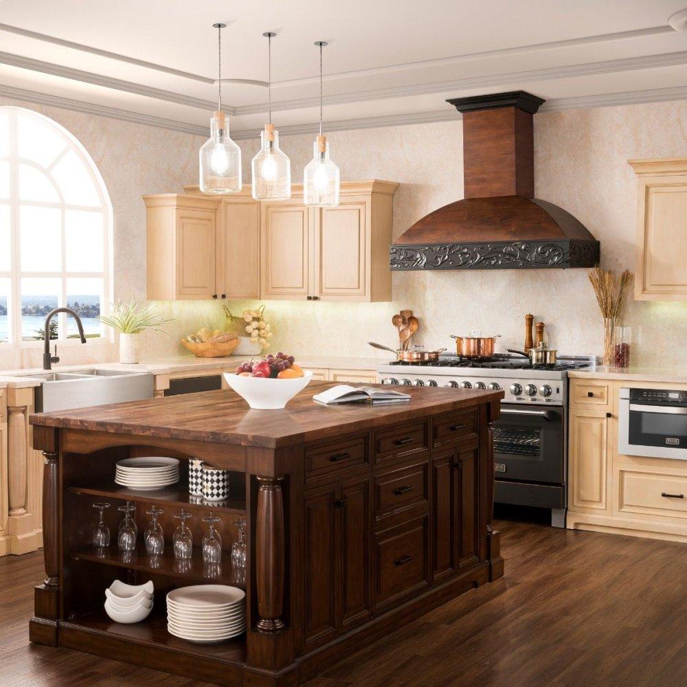 ZLINE 42" Designer Series Wooden Wall Range Hood with Crown Molding (393AR-42)