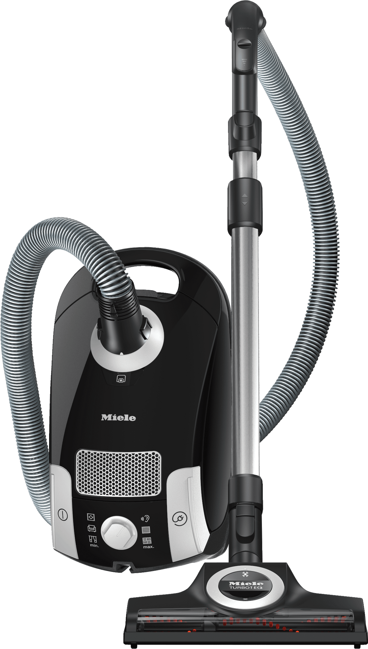 Compact C1 Turbo Team PowerLine - SCAE0 - canister vacuum cleaners with turbo brush for hard floor and low, medium-pile carpeting.