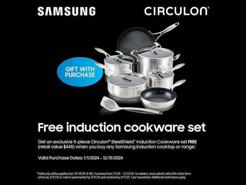 6.3 cu. ft. Smart Rapid Heat Induction Slide-in Range with Air Fry & Convection+ in Stainless Steel