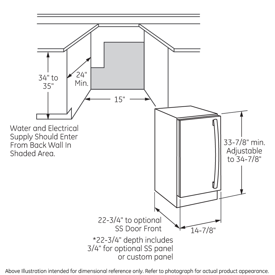 Ice Maker 15-Inch Panel-Ready - Nugget Ice