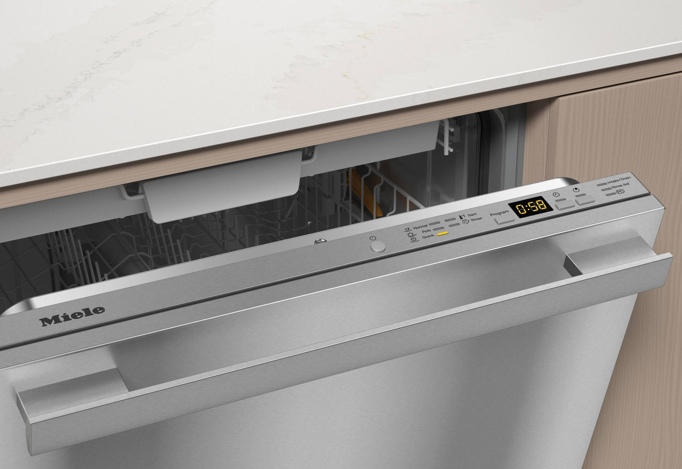 G 5056 SCVi SF Stainless Steel. - Fully-integrated, full-size dishwasher in tried-and-tested Miele quality at an affordable entry-level price.