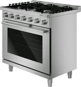 500 Series, Dual fuel freestanding range, 36'', Stainless steel