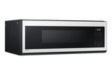 1.1 cu. ft. Bespoke Smart SLIM Over-the-Range Microwave with 400 CFM Hood Ventilation, Wi-Fi & Voice Control in White Glass
