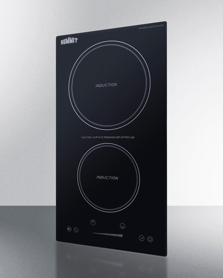 12" Wide 115v 2-zone Induction Cooktop With Safety Shutoff