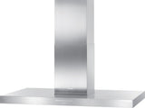 DA 4248 V D Puristic Varia Stainless steel - Island d(eback)cor hood with energy-efficient LED lighting and backlit controls for easy use.