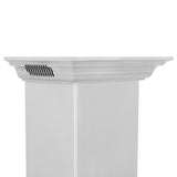 ZLINE Wall Mount Range Hood in Stainless Steel with Built-in CrownSound™ Bluetooth Speakers (KN4CRN-BT) [Size: 42 Inch]