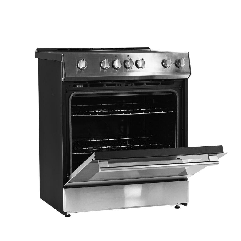 Danby 30 Slide in Smooth Top Electric Range with Knob Controls in Stainless Steel