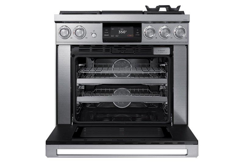36" Pro Dual-Fuel Steam Range, Graphite Stainless Steel, Liquid Propane