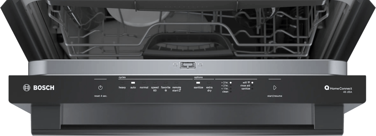 100 Premium Dishwasher 24" Black stainless steel