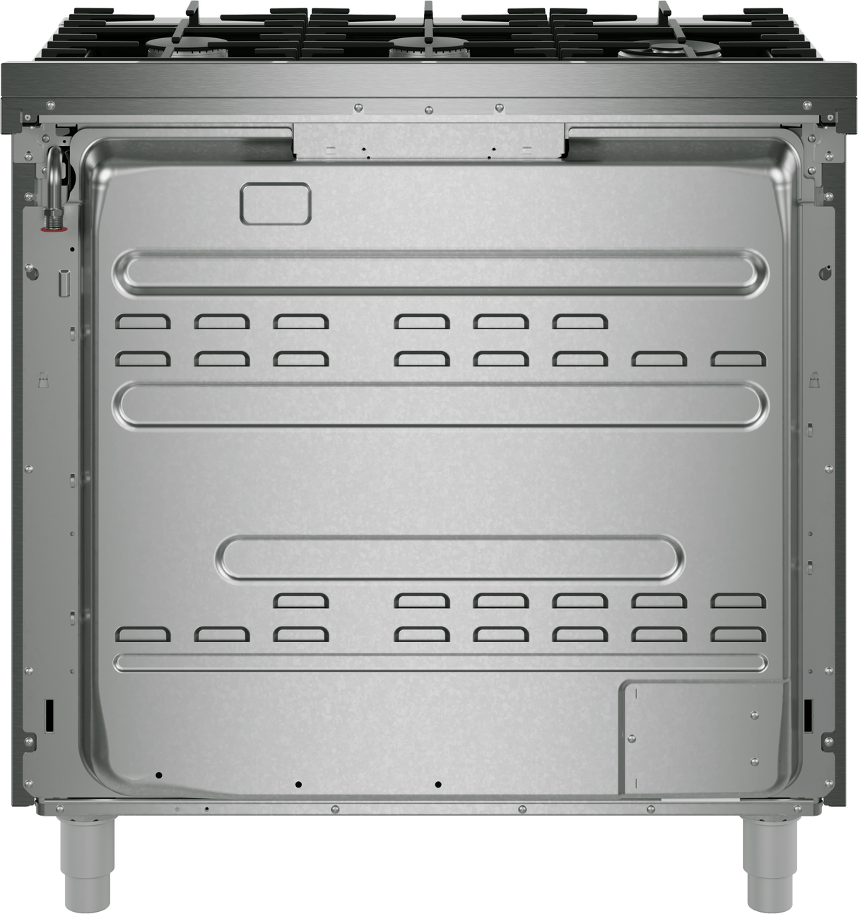 800 Series, Dual fuel freestanding range, 36'', Stainless steel