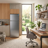 Element 21.3 in. 7.4 cu. ft. Compact Top Freezer Refrigerator - Stainless Steel