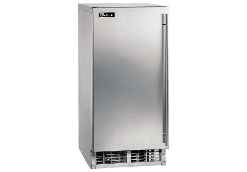 15" ADA height compliant Cubelet Ice Maker with pump, stainless steel solid door, hinge right, R290