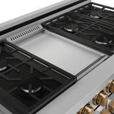 48 Inch Professional Lp Range With Pro-style Knobs In Stainless Steel/bronze  Gordon Ramsay Series