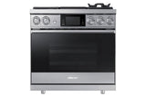 36" Pro Dual-Fuel Steam Range, Silver Stainless Steel, Natural Gas