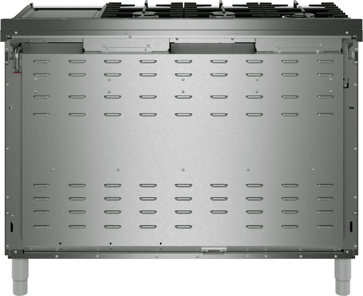 800 Series, Dual fuel freestanding range, 48'', Stainless steel