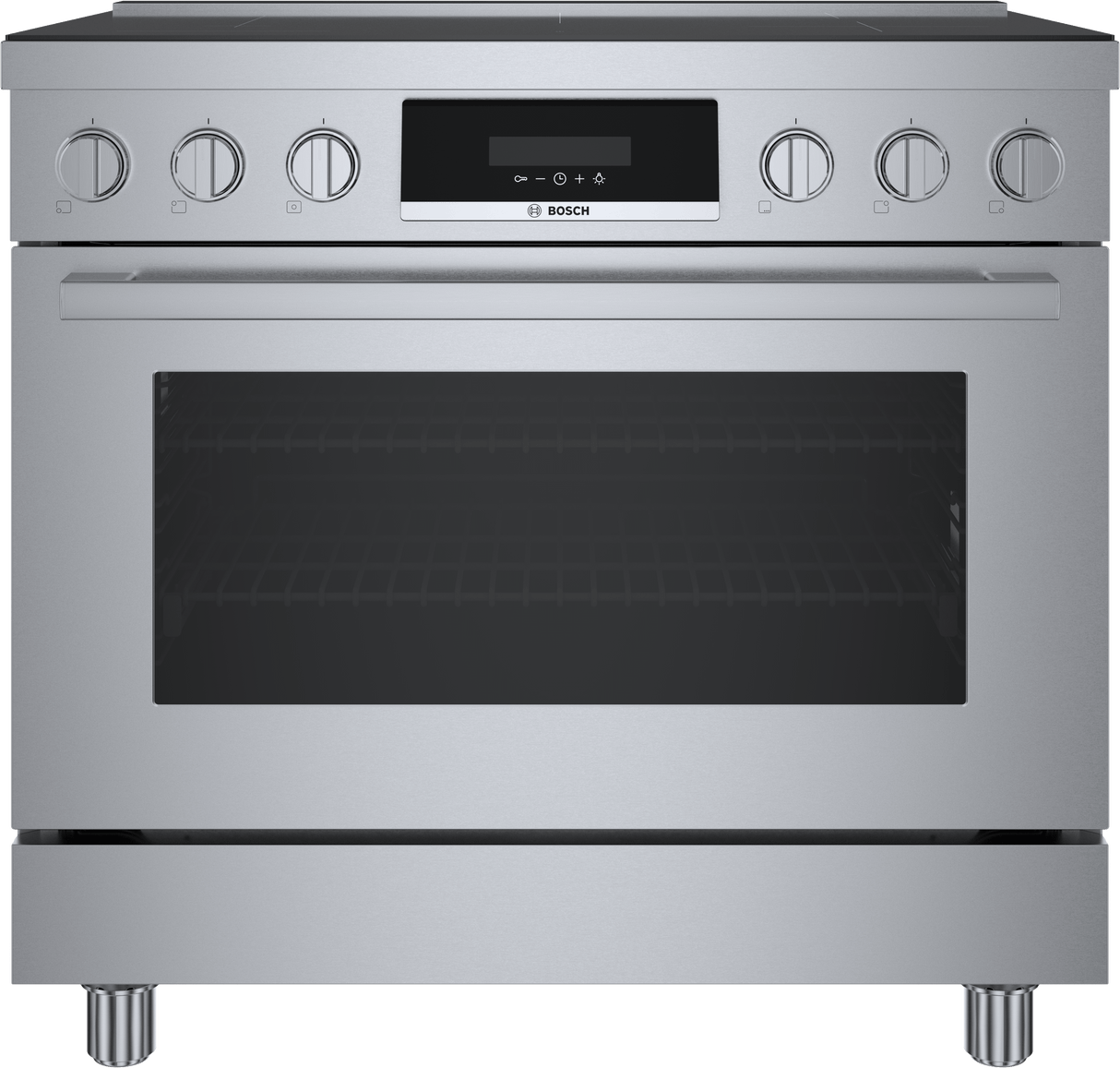 800 Series Induction freestanding range 36" Stainless Steel