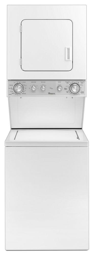 1.5 cu.ft Electric Stacked Laundry Center 5 Wash cycles and AutoDry