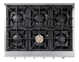 Thor Kitchen 36-inch Professional Gas Rangetop - Model Hrt3618u