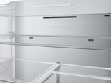 Bespoke 23 cu. ft. Counter Depth 4-Door French Door Refrigerator with AI Family Hub™+ AI Vision Inside™ in Charcoal Glass and Black/Charcoal