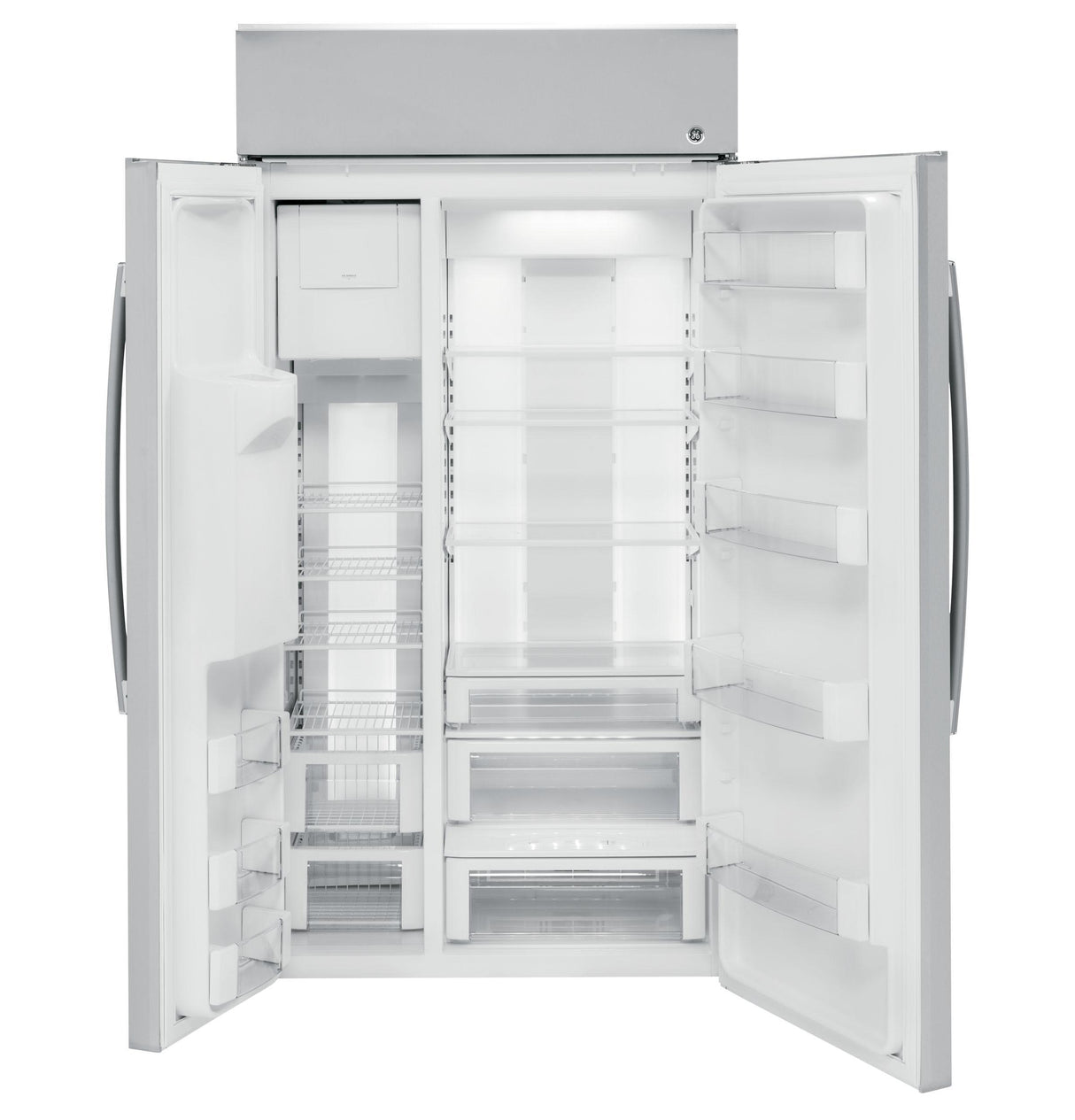GE Profile™ Series 48" Built-In Side-by-Side Refrigerator with Dispenser