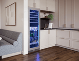 Presrv Wine and Beverage Cooler, 24in, Full Size, SS+Glass, Reversible Door, 2 Zones