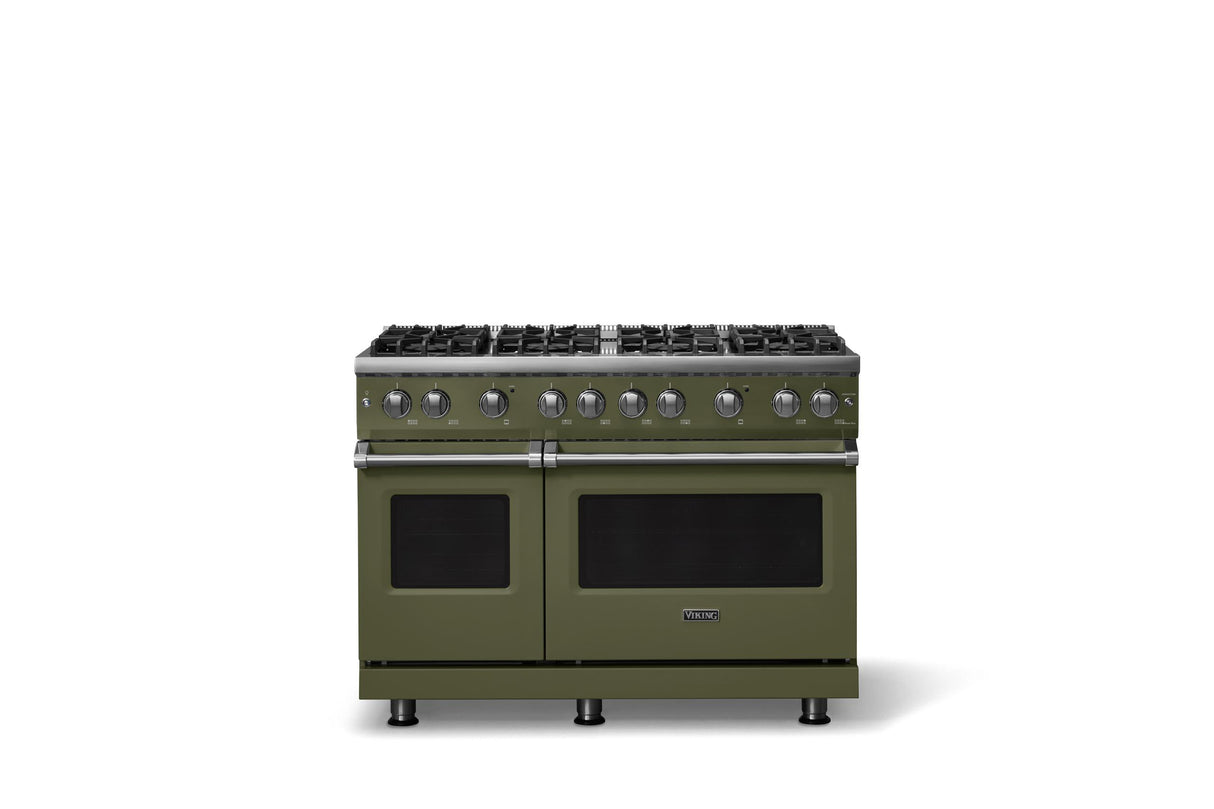 48"W. Sealed Burner Gas Range (Burner: 8b, Finish: Martini, Trim: Polished Chrome, Fuel: Propane)