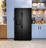 GE® 23.6 Cu. Ft. Counter-Depth Side-By-Side Refrigerator with Extra Tall Dispenser and In-Door Icemaker