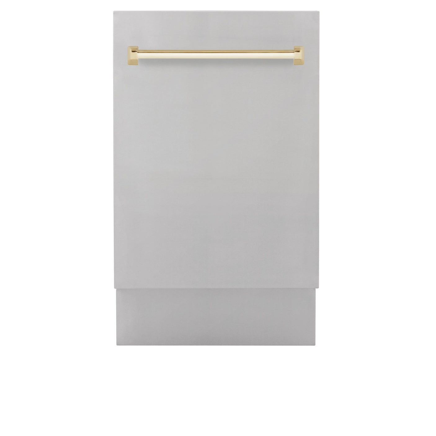 ZLINE Autograph Edition 18 Compact 3rd Rack Top Control Dishwasher in Stainless Steel with Accent Handle, 51dBa (DWVZ-304-18) [Color: Gold]
