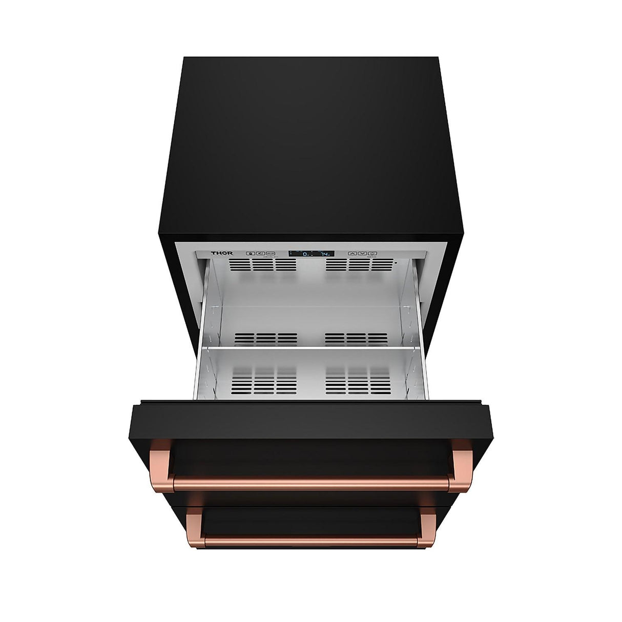 24 Inch Undercounter Built-in or Freestanding Drawer Refrigerator - Black/rose Gold  Gordon Ramsay Series