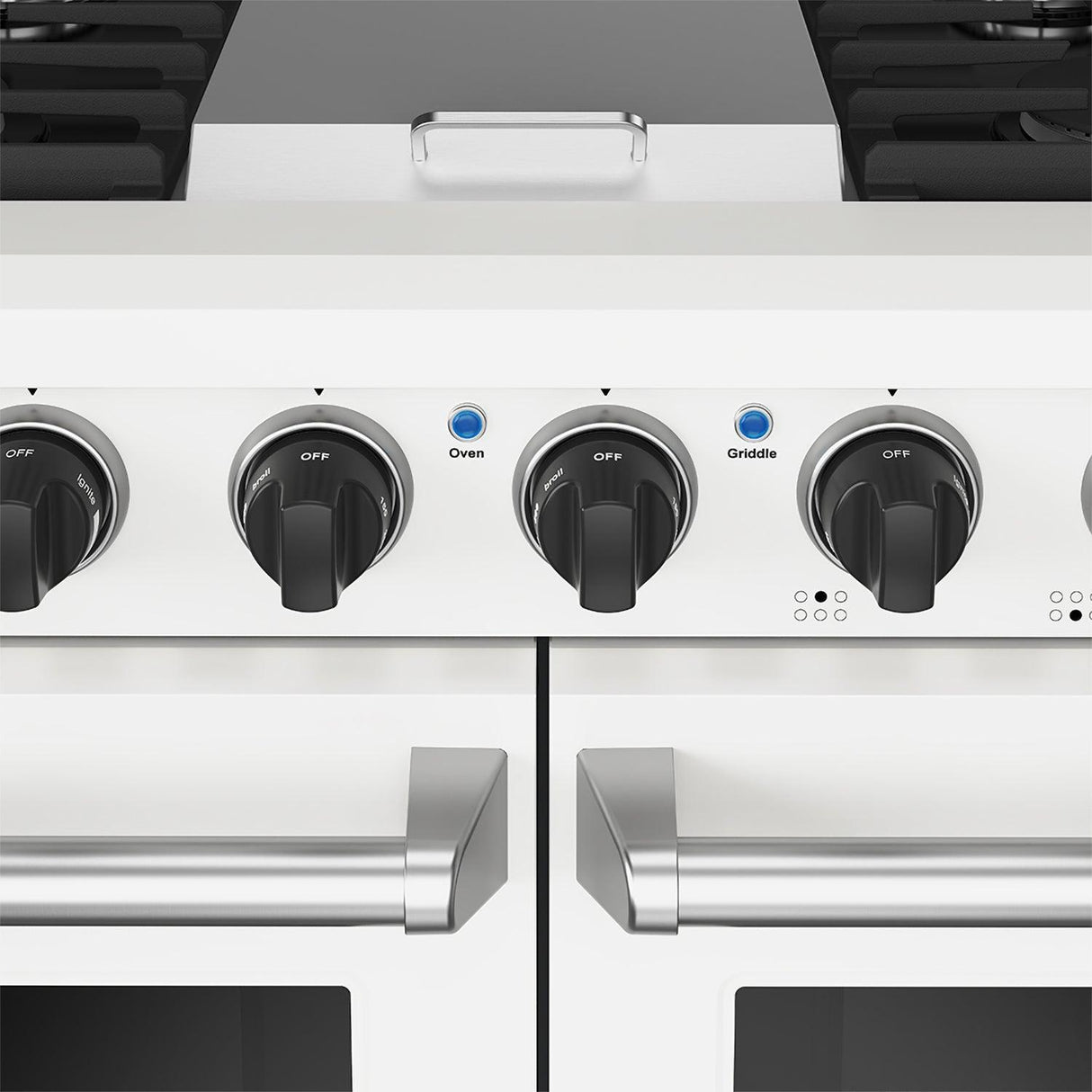 48 Inch Professional Gas Range In White