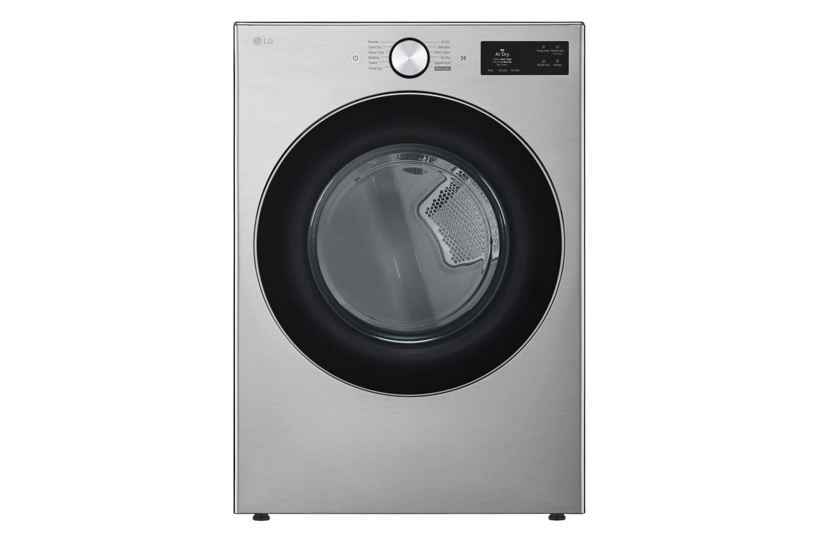 7.4 cu. ft. Ultra Large Capacity Smart Front Load Dryer with TurboSteam®, Built-In Intelligence and Hybrid Electronic Controls with LCD Display