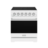 30 Inch Professional Electric Range With Precision Knob Control In White  Gordon Ramsay Series