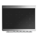ILVE UMIB36NR3BGC Majestic III 36 inch Induction Range with 6 Elements, 3.5 cu. ft. Total Oven Capacity (Triple Glass Door, Blue Grey, Chrome)