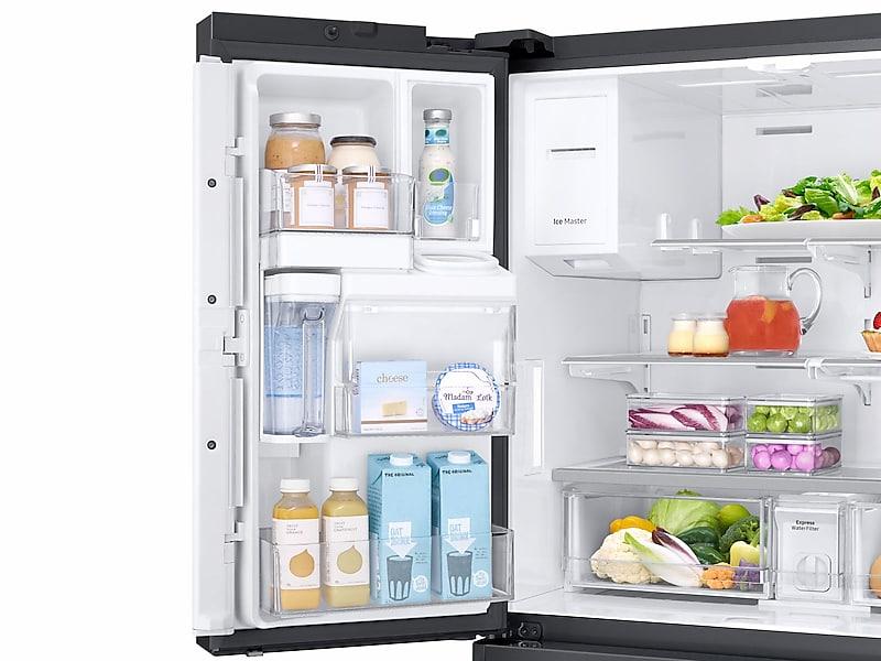 22 cu. ft. Family Hub™ Counter Depth 4-Door French Door Refrigerator in Black Stainless Steel