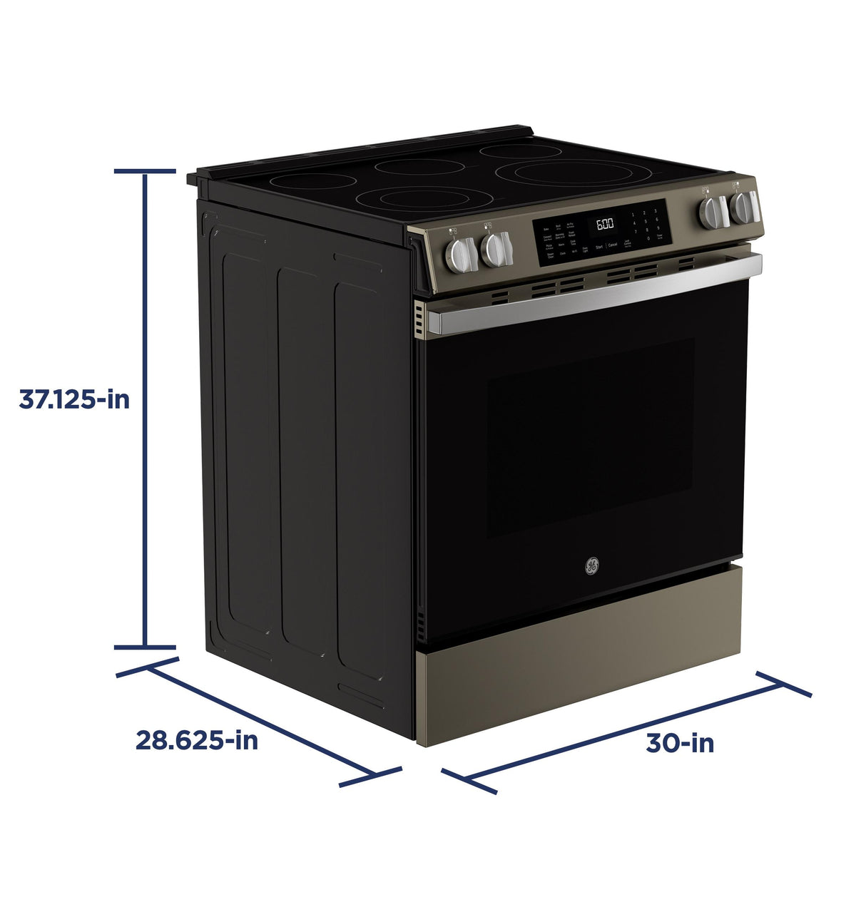 GE® ENERGY STAR® 30" Slide-In Electric Convection Range with No Preheat Air Fry and EasyWash™ Oven Tray