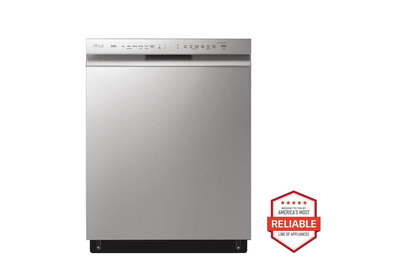 24-inch Wide QuadWash™ Front Control Dishwasher - Stainless Steel