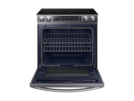 5.8 cu. ft. Slide-In Electric Range in Black Stainless Steel