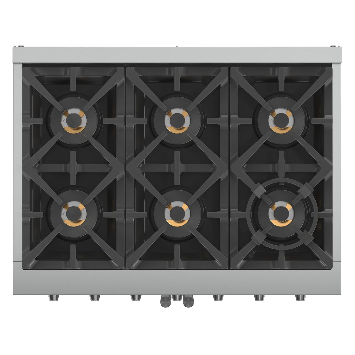 Forno Capriasca 36-Inch Freestanding French Door Gas Range, 6 Burners, Convection Oven, Energy Efficient