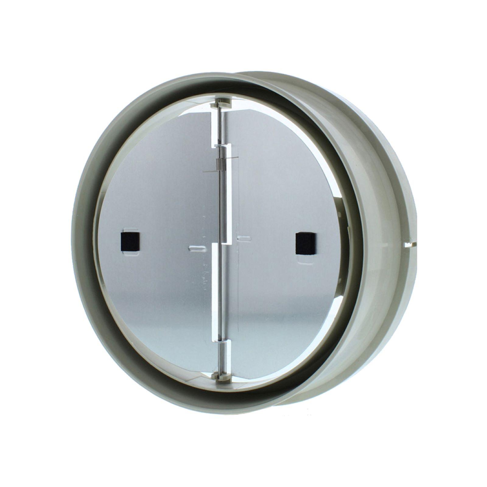 7" round damper with collar