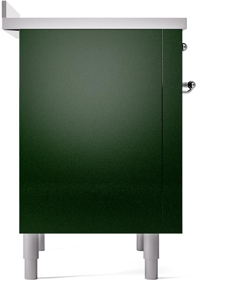 Nostalgie II 36 Inch Electric Freestanding Range in Emerald Green with Chrome Trim