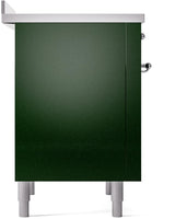 Nostalgie II 36 Inch Electric Freestanding Range in Emerald Green with Chrome Trim