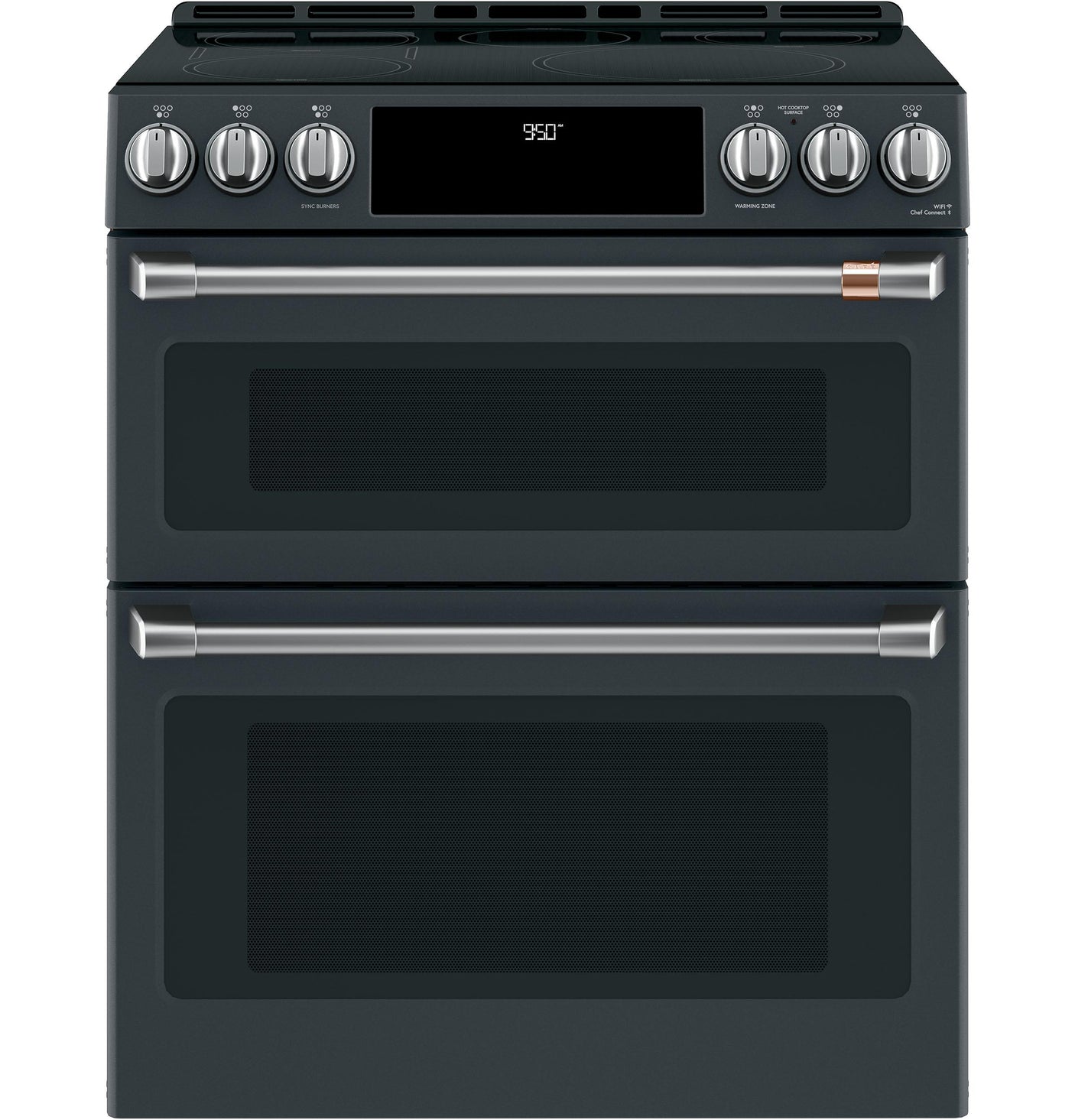 Café™ Front Control Induction Knobs and Handles - Brushed Stainless