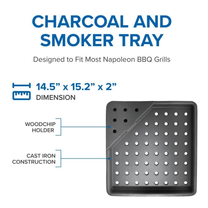 Cast Iron Charcoal and Smoker Tray