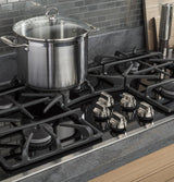 GE® 36" Built-In Gas on Glass Cooktop with 5 Burners and Dishwasher Safe Grates