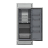 Forno Fortezza 32 Inch Right-Swing Convertible Refrigerator/Freezer with Trim Kit, Stainless Steel, Total No Frost