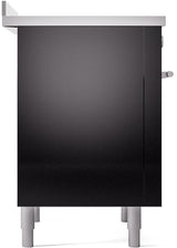 Professional Plus II 36 Inch Electric Freestanding Range in Glossy Black with Trim